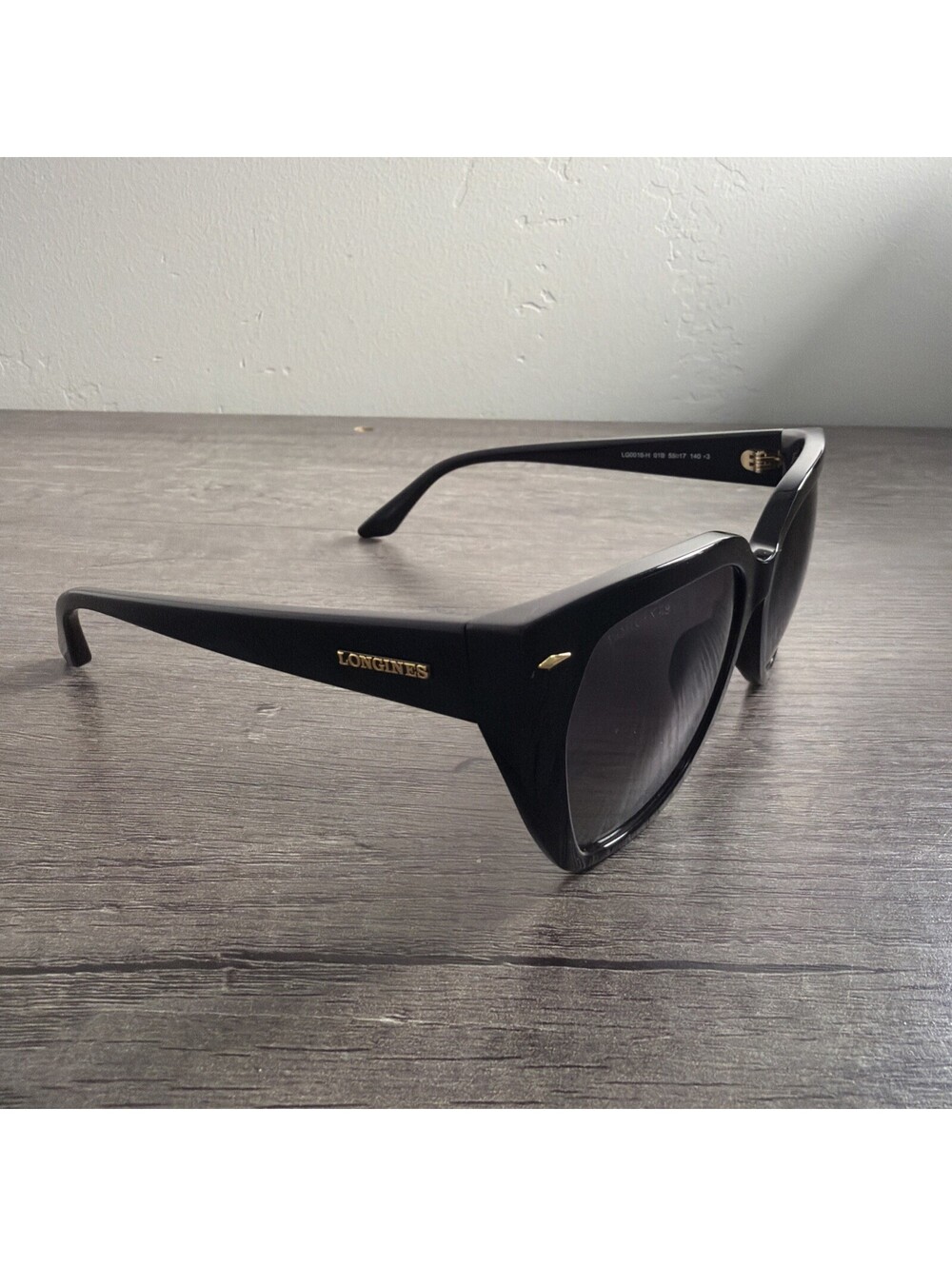 Longines Butterfly Sunglasses LG0016H 01B Black 55mm FRAMES ONLY